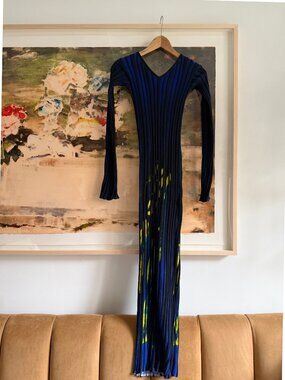 Louisa Ballou bodycon wool maxi dress